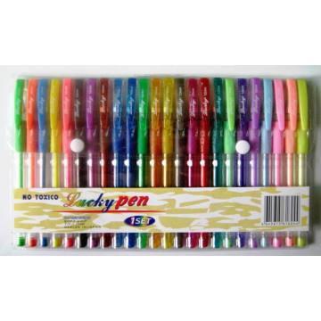 24 Colors Of Glitter Gel Ink Pen (5804)
